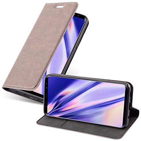 Custodia Compatibile Con Samsung Galaxy S9 Plus In Bruno Caffè - Coperchio Protettiva Con Chiusura Magnetica, Funzione Stand E Tasca Per Le Carte - Foto 1