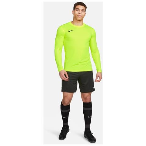 Maglia Uomo a manica lunga Nike DriFit Park VII Volt / Black M Colore Verde Fluorescente - Foto 5