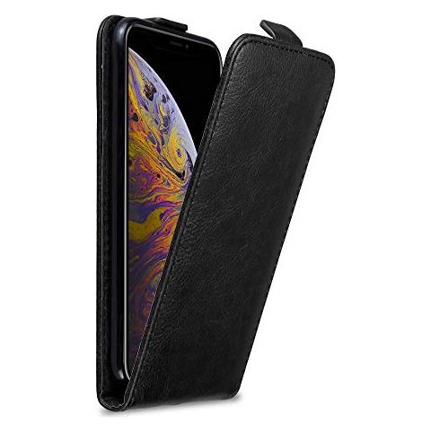 Custodia Compatibile Con Apple Iphone Xs Max In Nero Di Notte - Coperchio Protettivo In Design Flip Con Chiusura Magnetica - Foto 1