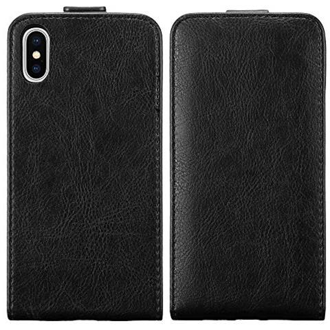 Custodia Compatibile Con Apple Iphone Xs Max In Nero Di Notte - Coperchio Protettivo In Design Flip Con Chiusura Magnetica - Foto 2