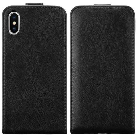 Custodia Compatibile Con Apple Iphone Xs Max In Nero Di Notte - Coperchio Protettivo In Design Flip Con Chiusura Magnetica - Foto 11