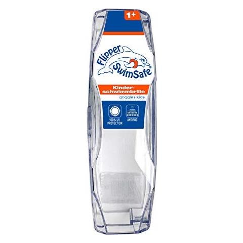 Flipper Swimsafe 1035 - Occhialini Dal Nuoto Mesi In Su, Regolabili Per Bambini Dai 12, Con Protezione Uv All'e Anti-appannamento, Inclusa Custodia - Foto 4