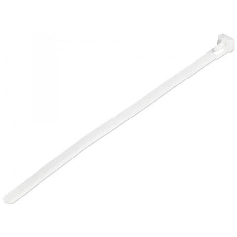 Fascette Fermacavo Da 20 Cm Riutilizzabili - 100 Pz - Bianco - Foto 1