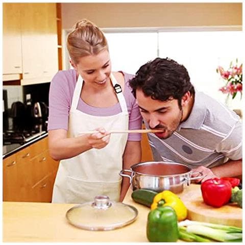 Grembiule Da Cucina Impermeabile Regolabile Chef Grembiule Con Tasche Per La Casa Ristorante Artigianato Giardino Barbecue Scuola Coffee House Grembiule Per Donne Degli Uomini (1x Grembiule Asciugamano 1 X Cucina)  - Foto 4