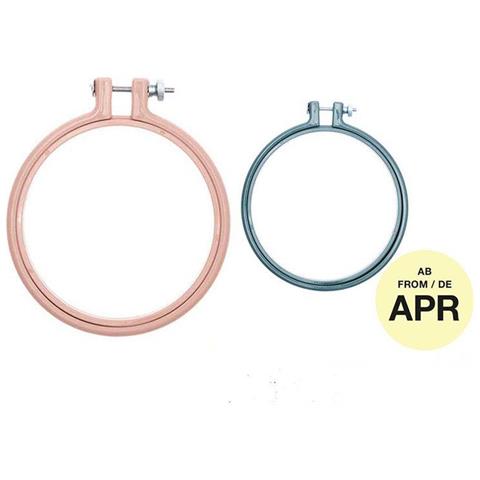 Anello Da Ricamo - Rosa - Ø 10,1 Cm + Benzina - Ø 12,7 Cm - Foto 1