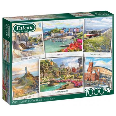 Puzzle Welcome To Wales 68 X 50 Cartone 1000 Pezzi - Foto 1