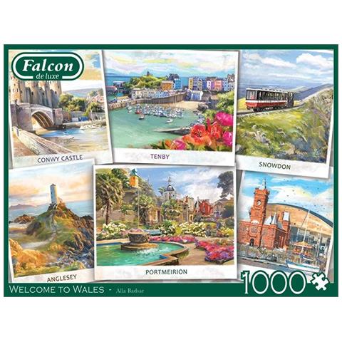 Puzzle Welcome To Wales 68 X 50 Cartone 1000 Pezzi - Foto 2