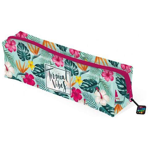 Astuccio Tropical 19 X 5 X 5 Cm Verde Chiaro / rosa - Foto 1