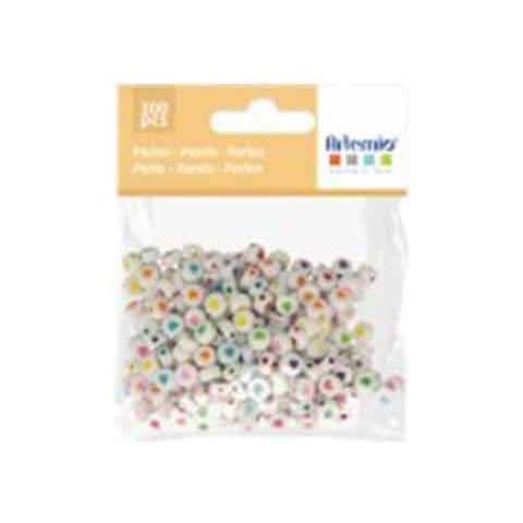 300 Perle Bianche Cuore Diario Di Colori 7mm - Foto 1