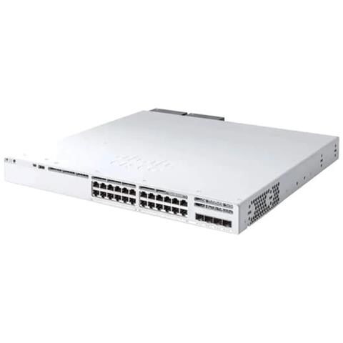Catalyst 9300L Mini - Vantaggio di rete - switch - L3 - Styrt - 24 x 10/100/1000 (UPOE) + 4 x 25 Gigabit SFP (opplink) - rackmonterbar - UPOE - Foto 1