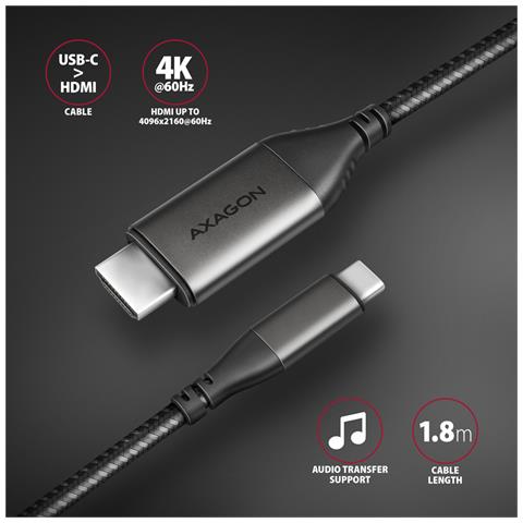 RVC-HI2MC cavo e adattatore video 1,8 m USB tipo-C HDMI Nero - Foto 2