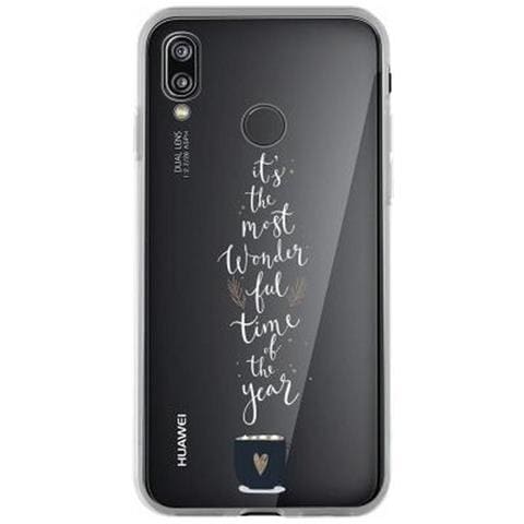 Cover Rigida Per Huawei P20 Lite Con Fantasia Wonderful Time, Trasparente - Foto 1