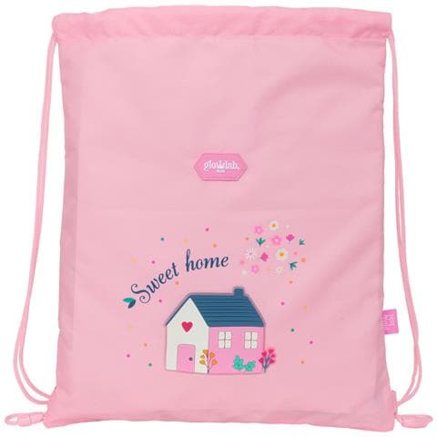 Zainetto Con Cordini Sweet Home Rosa 26 X 34 X 1 Cm - Foto 1