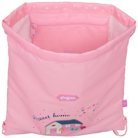 Zainetto Con Cordini Sweet Home Rosa 26 X 34 X 1 Cm - Foto 4