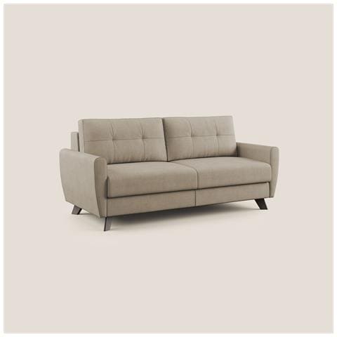 Callisto Divano letto matrimoniale in tessuto morbido impermeabile T02 188 cm (mat. 140x197) beige - Foto 1
