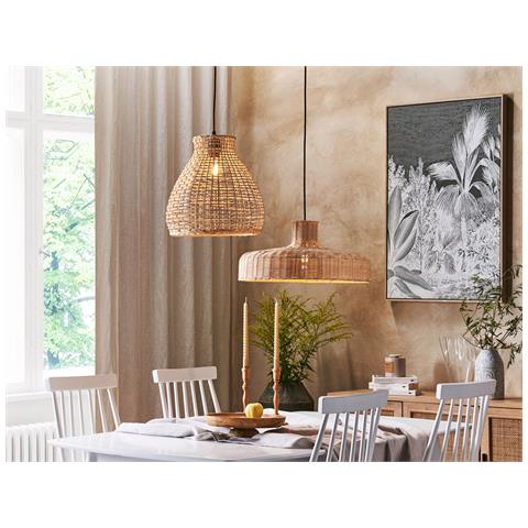 Lampadario Tamarin Rattan Naturale - Foto 1