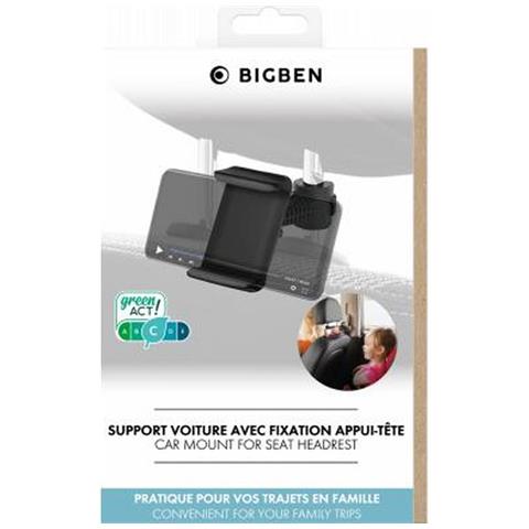 Supporto Auto Per Smartphone Regolabile Su Poggiatesta Rotante 360°, Nero - Foto 2