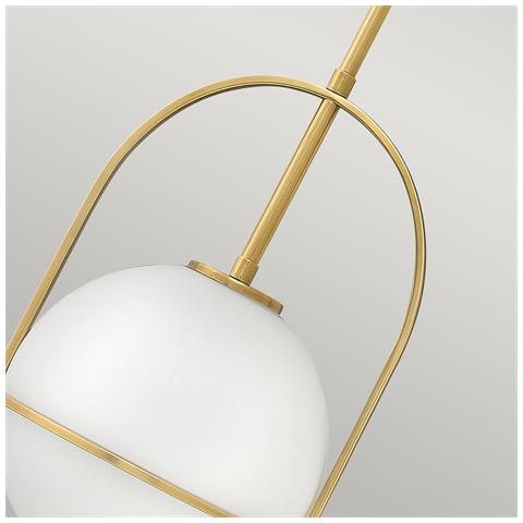 Sospensione Industrial Nordica Somerset Acciaio Ottone Antico 1 Luce E27 - Foto 2