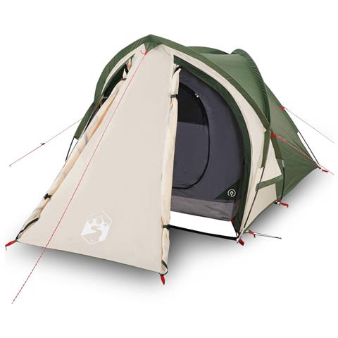 Tenda Da Campeggio A Cupola Per 2 Persone Verde Impermeabile - Foto 2