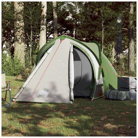 Tenda Da Campeggio A Cupola Per 2 Persone Verde Impermeabile - Foto 3