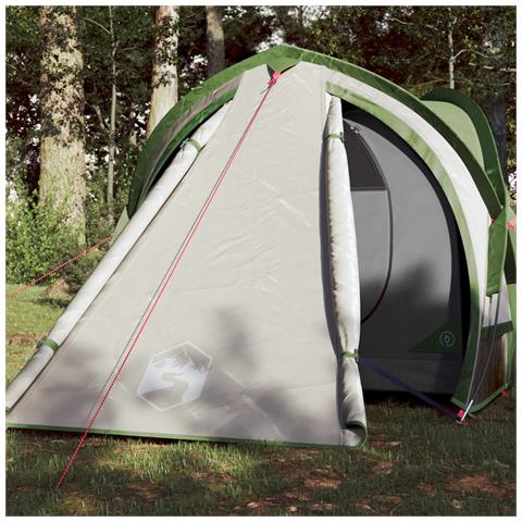 Tenda Da Campeggio A Cupola Per 2 Persone Verde Impermeabile - Foto 1