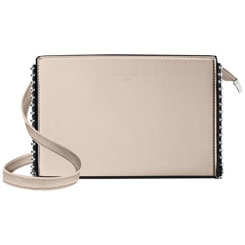 Borsa A Tracolla Lovely Con Borchie, Beige - Foto 1