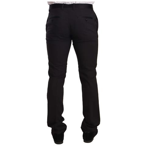 Abito Da Smoking Slim Fit In Cotone Velluto Blu - It46 - S - Foto 5