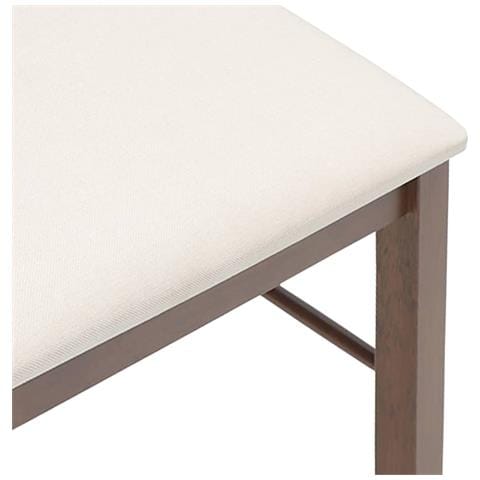 Sedie da Pranzo con Cuscini 2pz Marrone Legno Massello di Hevea - Foto 2