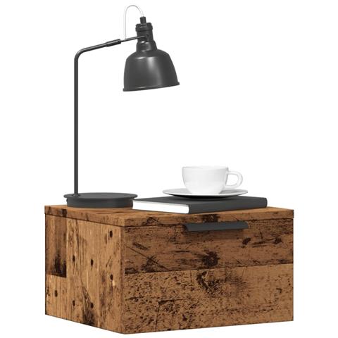 Comodini A Muro 2 Pz Legno Antico 34x30x20 Cm - Foto 1