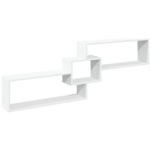 Mobile A Parete 158x18x53 Cm Bianco In Legno Multistrato - Foto 2