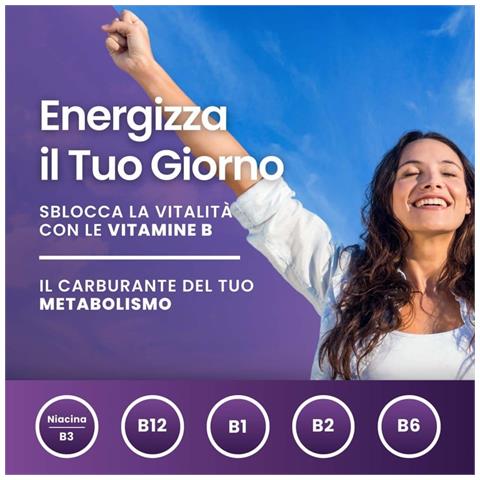 Complesso Di Vitamina B Ad Alte Dosi - 180 Compresse, Biotina, Acido Folico, B1, B2, B3, B5, B6, B12 - Riduce L'affaticamento E L'esaurimento - Foto 2
