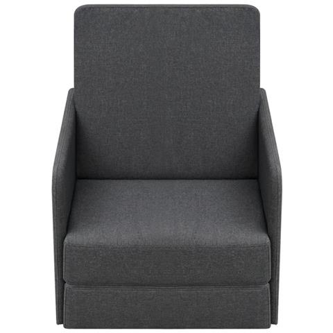 Lusso Casadino -  Poltrona Letto Convertibile Grigio Scuro In Tessuto - Foto 1