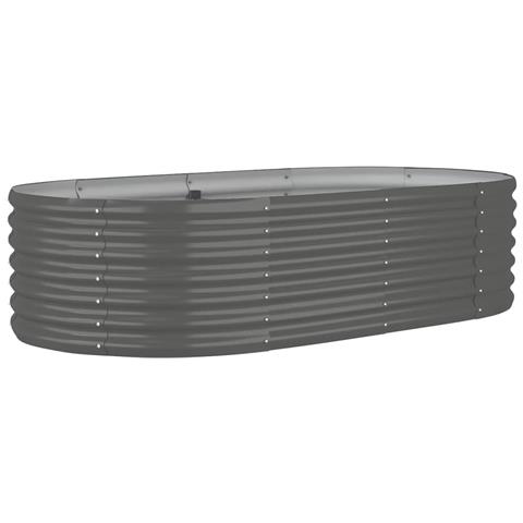 Letto Giardino Acciaio Verniciato A Polvere 152x80x36 Cm Grigio - Foto 1