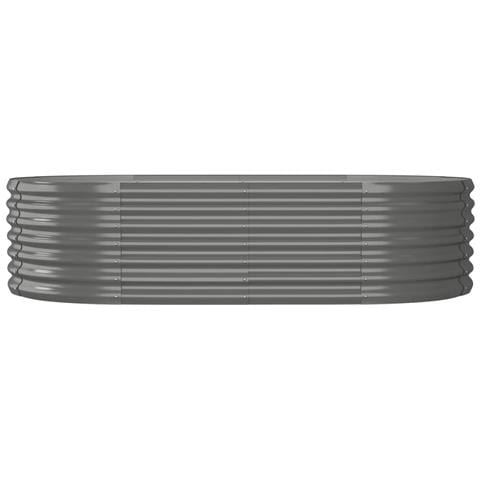 Letto Giardino Acciaio Verniciato A Polvere 152x80x36 Cm Grigio - Foto 2