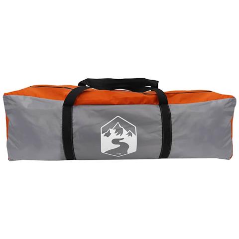 Tenda da Campeggio a Cupola 4 Persone Arancione Impermeabile - Foto 8