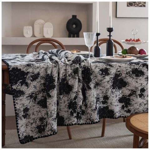 Tovaglia Da Tavola Francese - Jacquard Con Graffiti Neri, Varie Misure  Xs - Foto 5