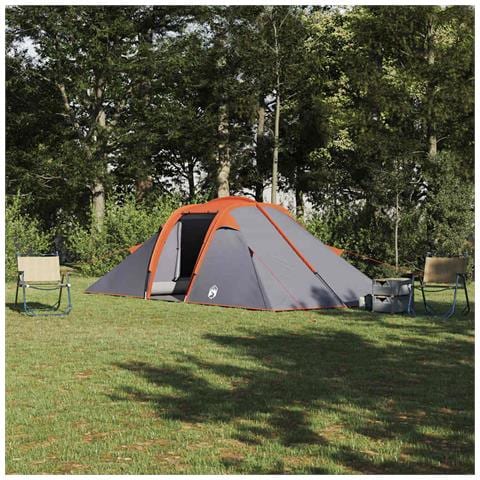 Tenda Grigio e Arancione e Nero 510 x 240 x 156 cm Poliestere - Foto 2