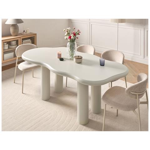 Tavolo Da Pranzo Ondle Bianco Sporco 94 Cm 188 Cm - Foto 1