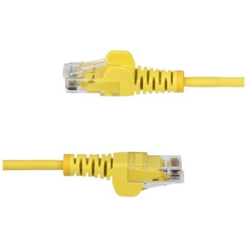 Cavo Ethernet CAT6 Giallo da 3m; Patch UTP con Plug RJ45 Antigroviglio e Rilievi di Trazione, Cavo Lan Slim in Rame Puro 28AWG, Sottoposto a test Fluke - Foto 2