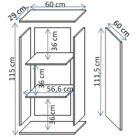 SOHO 201089 armadio soggiorno Armadietto - Foto 4