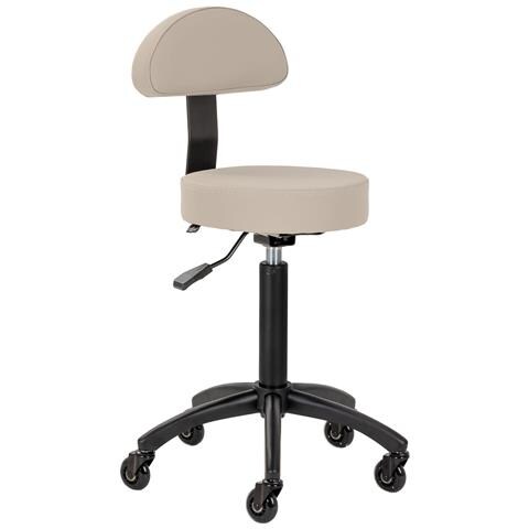 sgabello parrucchiere D026 grigio-beige - Foto 1