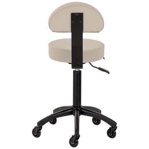sgabello parrucchiere D026 grigio-beige - Foto 4