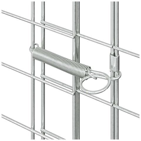 Gabbia per polli 2 pcs Argento 600 x 100 x 210 cm - Foto 9