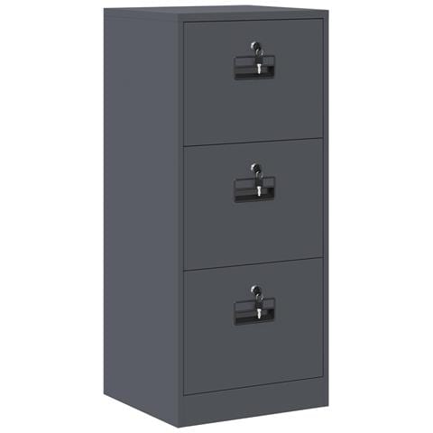 Armadio per File con cassetto Antracite 44 x 50 x 106.5 cm - Foto 1