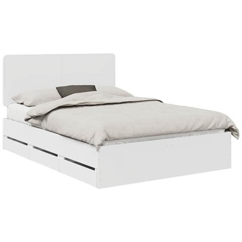 Struttura del letto Bianco 160 x 200 cm Legno Ingegnerizzato - Foto 1