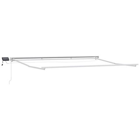 Cornice per Tenda Manuale con LED Giallo e Arancione 4 × 3 m - Foto 2