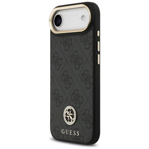 Custodia Magsafe Per Iphone Air Con Logo Guess 4g Strass E Grandi Bottoni Metallici Neri. - Foto 6
