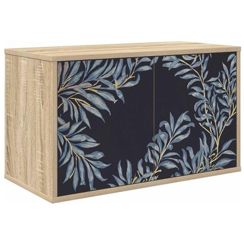 Mobile TV da Parete DOKKUM 69 x 33 x 40 cm Rovere Sonoma - Foto 1