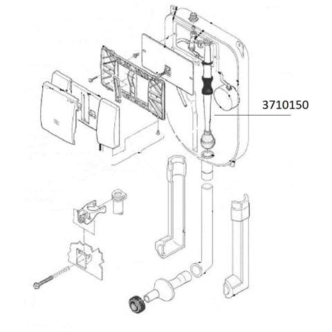 Tubo Troppo Pieno Faismilani 3710151, Tubo Troppo Pieno Con Pallina Per P80 Aquastop E Dora Aquastop Originale Faismilani 3710151 - Foto 1