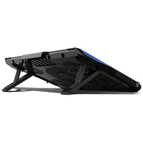 Cyclone Base Di Raffreddamento - Il Miglior Raffreddamento - 5 Ventole - Base Di Raffreddamento Per Computer - Gioco Gaming (blu)  - Foto 2